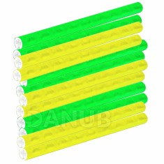 Springos Fényvisszaverő csövek kerékpár küllőkhöz - 24 darab - sárga/zöld