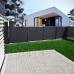 Springos Kerítés árnyékoló szalagok és kapcsok (20db) - PVC - 35m x 4,75cm - 450 g/m2 - antracit színű