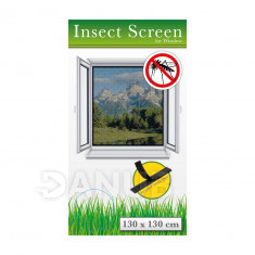 Szúnyogháló ablakra - 130x130 cm - fekete