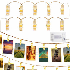 Led világító csiptetők - 10Led - 1,35m