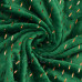 SPRINGOS Plüss takaró LUX - 150x200cm - zöld + arany részletek