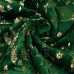 SPRINGOS Plüss takaró LUX - 150x200cm - zöld + arany levelek