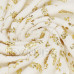 SPRINGOS Plüss takaró LUX - 150x200cm - krém + arany levelek