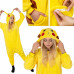 Plüss overall Kigurumi - pikachu minta - S méret - 156 cm