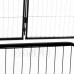 Összecsukható kisállat járóka - 184x94x100 cm - fekete
