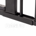 Biztonsági korlát lépcsőkhöz és ajtókhoz - fekete - 75-117cm