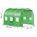 Alagút üvegházi pótfedél - fólia - 3x2x2x m - UV-4 - 140g/m - zöld
