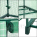 Kerti üvegház - 4 polc - UV4 fólia 130g/m2 - 1,6x0,5x0,7 m - zöld