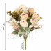 Springos Művirágok - 10 virág - 37 cm - rózsaszín