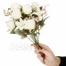 Springos Művirágok - 9 virág - 37 cm - fehér