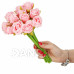 Springos Műcsokor 12 rózsából - rózsaszín virágok - 26 cm