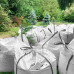 Springos Big Bag zsák tölcsérrel - teherbírás 1000 kg - 1300l - fehér szürke színnel