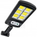 LED napelemes utcai lámpa 30W - 6000K - mozgásérzékelő - távirányítóval - fekete 