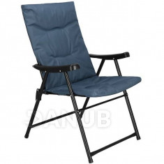 Springos Kemping/horgász összecsukható szék - kék/fekete