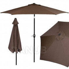Kerti napernyő Modern 260cm - barna