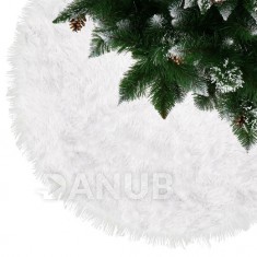 Szőnyeg a karácsonyfa alá - 72cm - fehér műszőrme