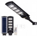 Napelemes utcai LED lámpa 1500W - 6500K - tartókonzollal és távirányítóval - fekete