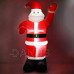 Springos Önfelfújó Santa Claus LED világítással - kültéri - 180 cm