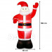 Springos Önfelfújó Santa Claus LED világítással - kültéri - 180 cm