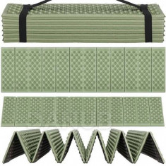 Springos Hőszigetelő szőnyeg ülésre/alvásra - összecsukható - 182x60 cm - zöld