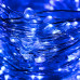Karácsonyi kültéri mikro led fényfüzér + programozható - 480led - 48m kék