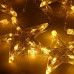 Karácsonyi led fényfüggöny kültéri - csillagok - 70led - 2m meleg fehér