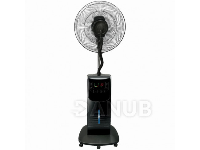 Párásító ventilátor, fekete, 40 cm, 90 W