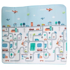 Gyerek habszivacs szőnyeg városi mintával- 180x200cm