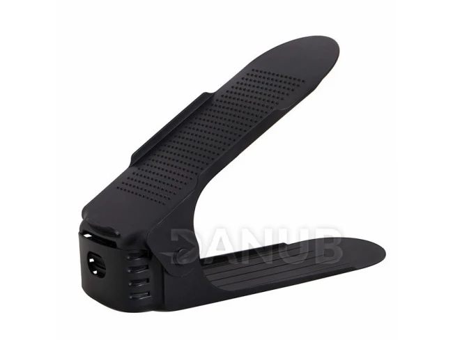 Cipőtartó és rendszerező - fekete 3 fokozatú