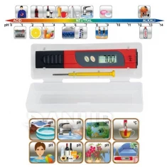 pH-tesztelő és hőmérő