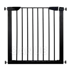 Biztonsági korlát lépcsőkhöz és ajtókhoz - fekete - 75-82 cm