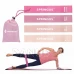 Fitness gumi edzéshez  - 4 db - rózsaszín