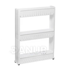 Mobilis fürdőszoba szekrény kerekeken  3 szint - fehér