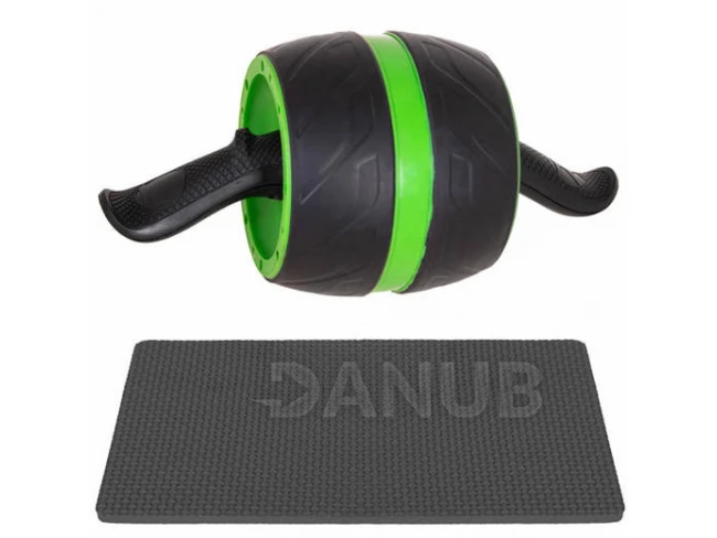 erősítő kerék térdalátéttel - fekete-zöld