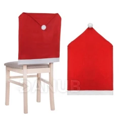 Ünnepi székhuzat - piros sapka