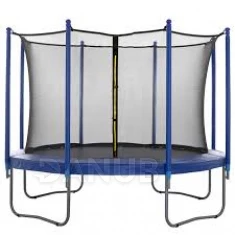 belső védőháló trambulinhoz - 300/305/312 cm - 8 oszlop - fekete