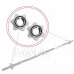 Egyenes súlyemelő rúd 25mm - 120cm menetekkel Egyenes súlyemelő rúd 25mm - 120cm menetekkel