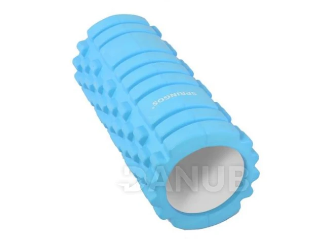 CROSSFIT FOAM ROLLER masszázs henger 33 x 14 cm -világoskék