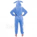 Plüss kezeslábas Kigurumi - Stitch minta - méret M - 160cm