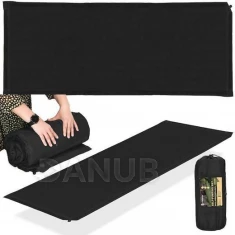 Önfelfújó kemping matrac - 180 cm - fekete