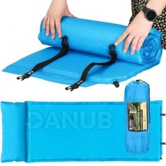 Önfelfújó kemping matrac - 186 - kék