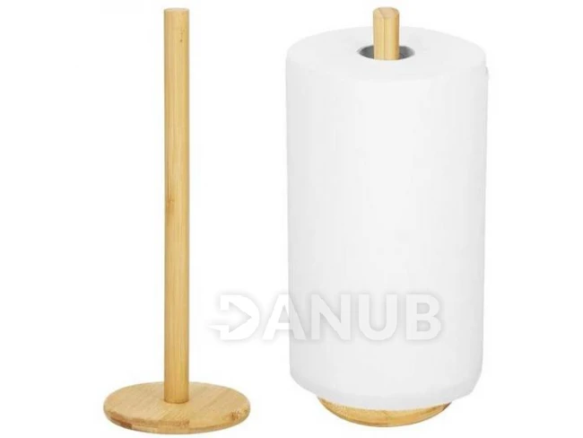 Bambusz papírtörlő állvány