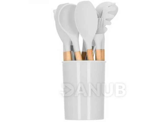 Konyhai eszközök - készlet - 12 db – szürke