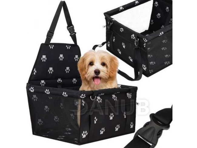 Autósülés kutyaszállításhoz fekete