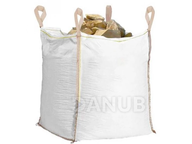 Big Bag 500 kg teherbírású zsák - fehér, bézs színű