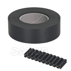 Kerítés árnyékoló szalagok és kapcsok (20db) - PVC - 35m x 4,75cm - 450 g/m2 - antracit színű