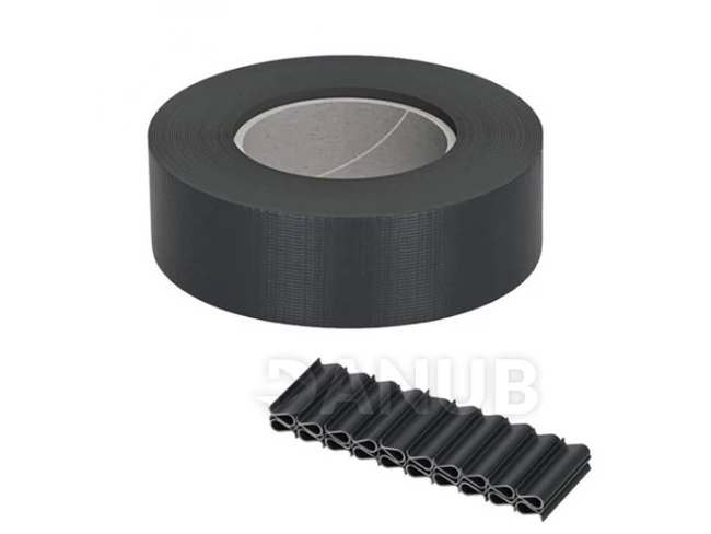 Kerítés árnyékoló szalagok és kapcsok (20db) - PVC - 35m x 4,75cm - 450 g/m2 - antracit színű