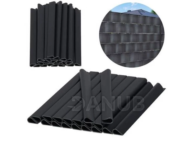 Kapcsok árnyékoló kerítésszalaghoz - 20 db m készlet - antracit színű