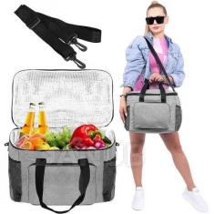Hűtőtáska - 28L - szürke