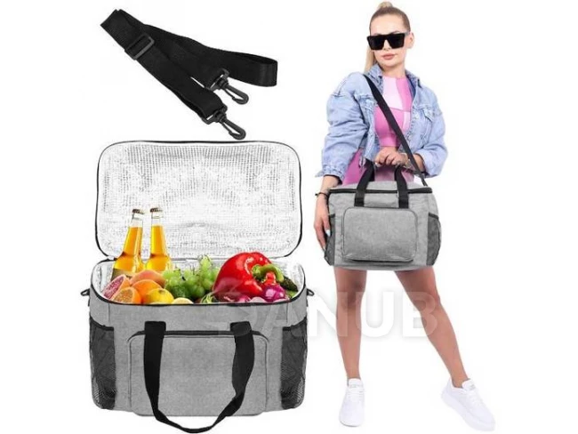 Hűtőtáska - 28L - szürke